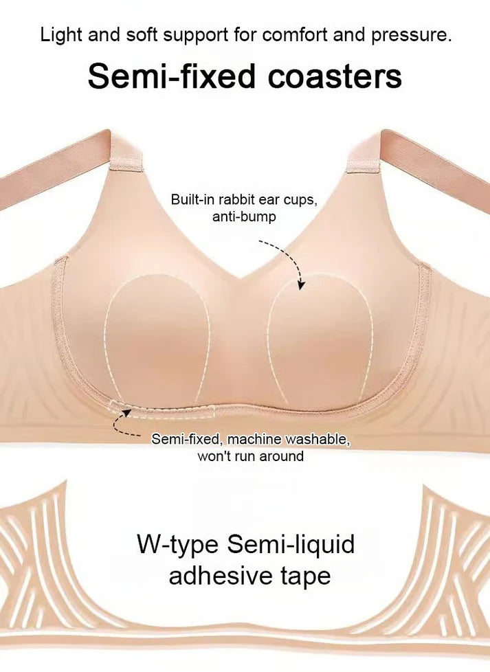 New Wire-Free Skin-Friendly Push-Up Bra