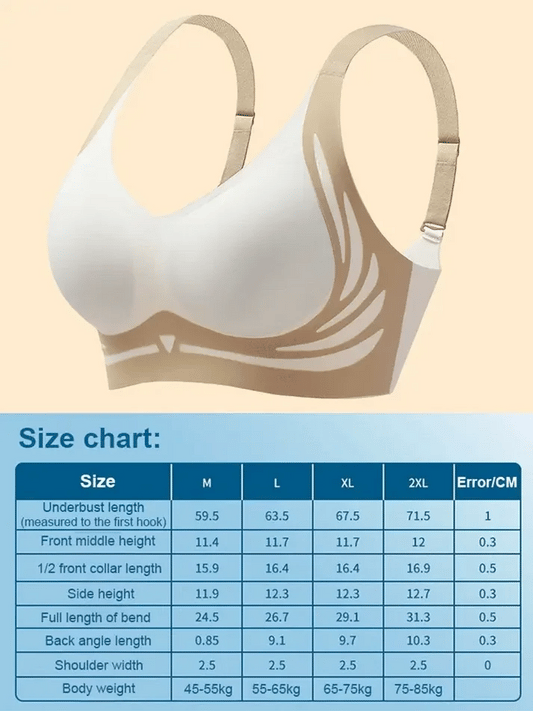 New Wire-Free Skin-Friendly Push-Up Bra